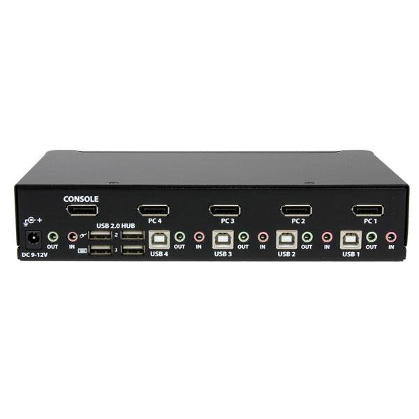 StarTech.com 4 Port USB DisplayPort KVM Switch with Audio - TAA - Image 3