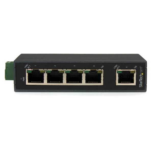 StarTech.com 5-Port Industrial Ethernet Switch - DIN Rail Mountable - TAA - Image 2