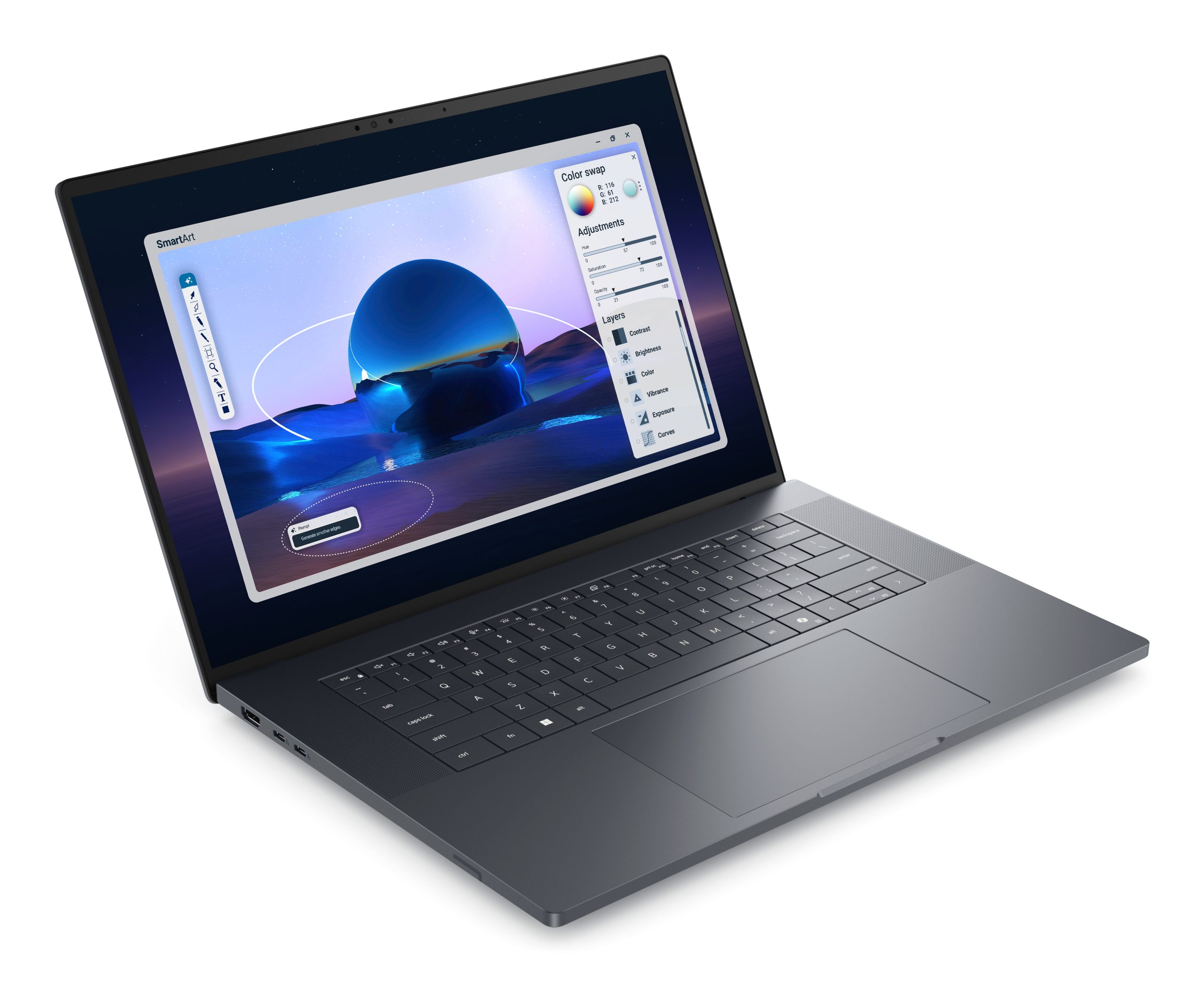 DELL Pro Max 16 Premium MA16250 Intel Core Ultra 9 285H Mobile workstation 40.6 cm (16") Full HD+ 64 GB LPDDR5x-SDRAM 1 - Image 2