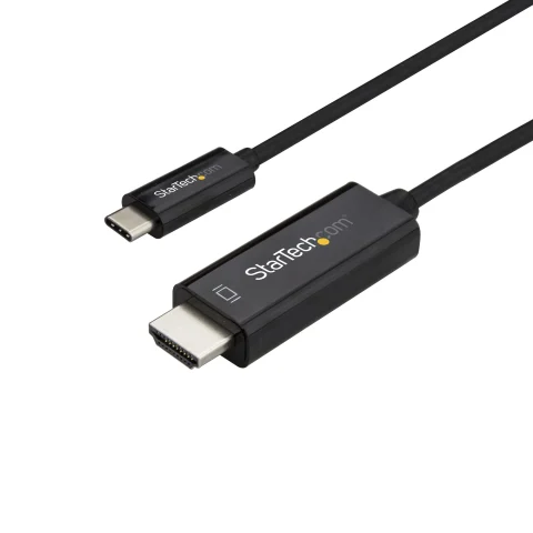 StarTech.com 3ft (1m) USB C to HDMI Cable - 4K 60Hz USB Type C to HDMI 2.0 Video Adapter Cable - Thunderbolt Compatible