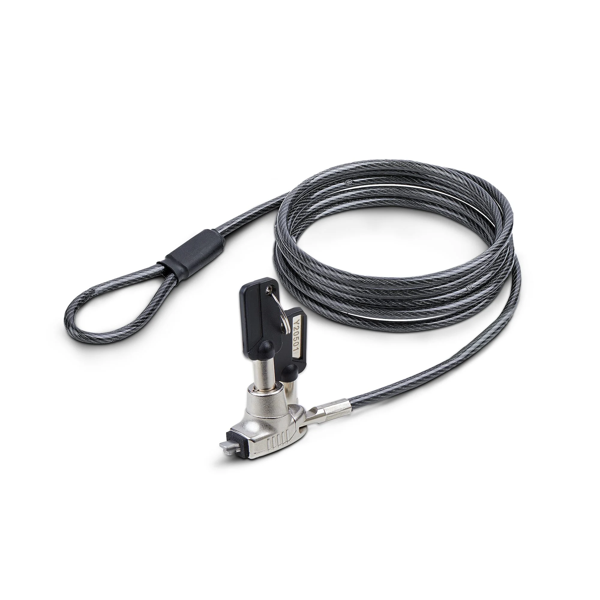StarTech.com Slim Lock Noble Wedge® Slot Compatible, 5ft (1.5m) Locking Cable, Anti-Theft Security For Laptop/Notebook,