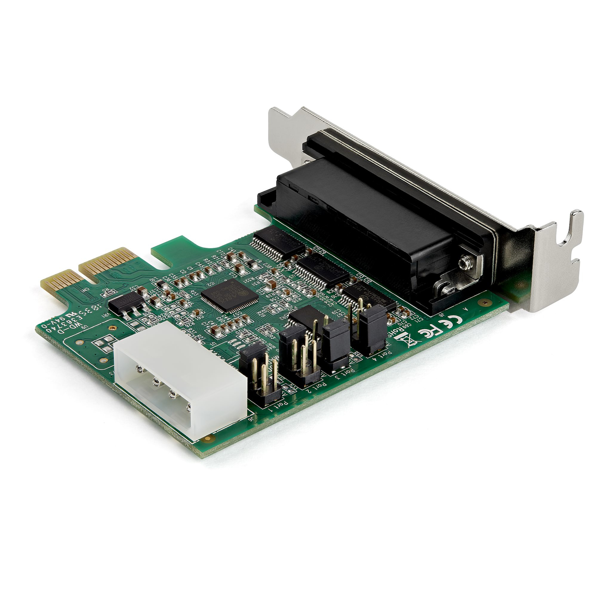StarTech.com 4-port PCI Express RS232 Serial Adapter Card - PCIe RS232 Serial Host Controller Card - PCIe to Serial DB9 - Image 3