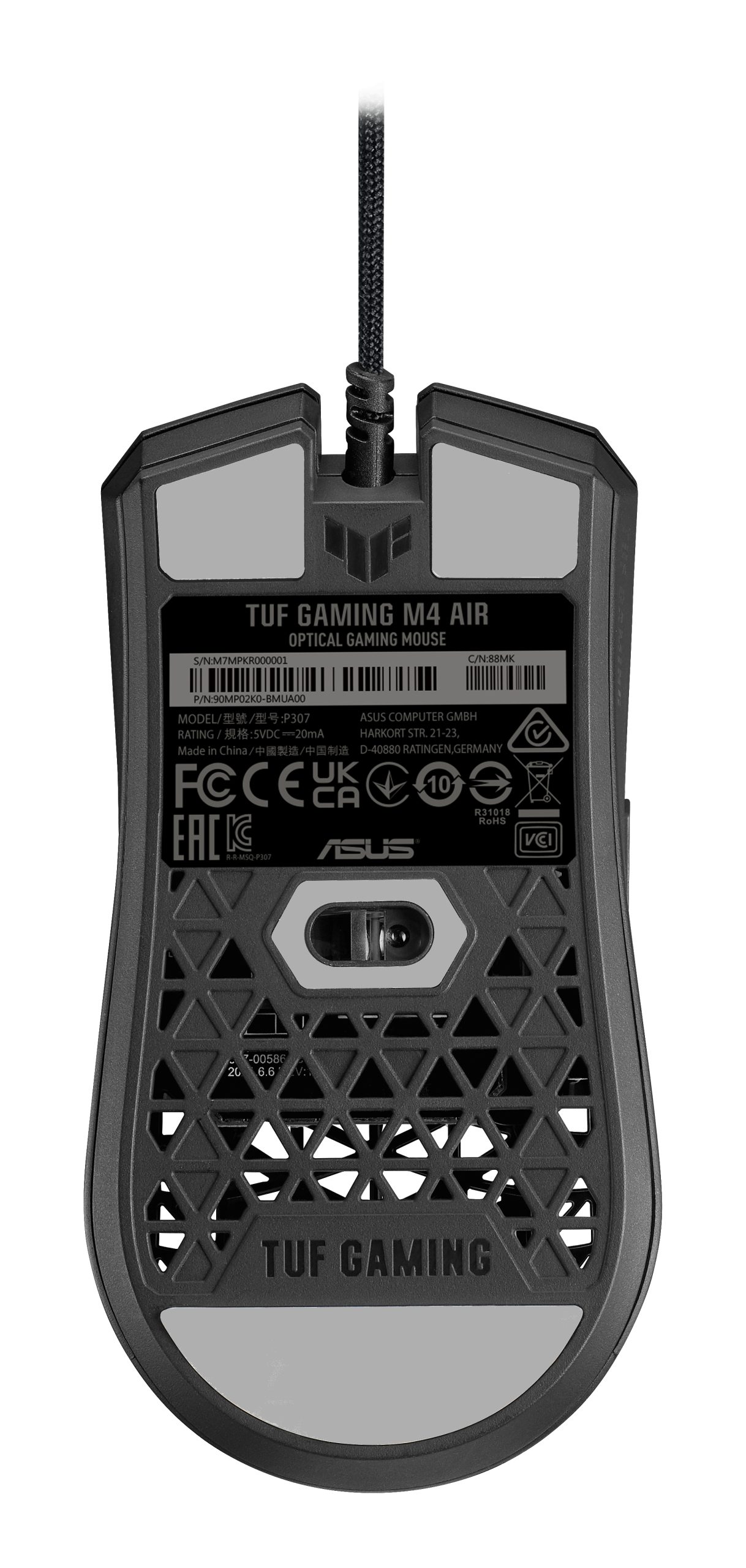 ASUS TUF Gaming M4 Air mouse Ambidextrous USB Type-A Optical 16000 DPI - Image 2