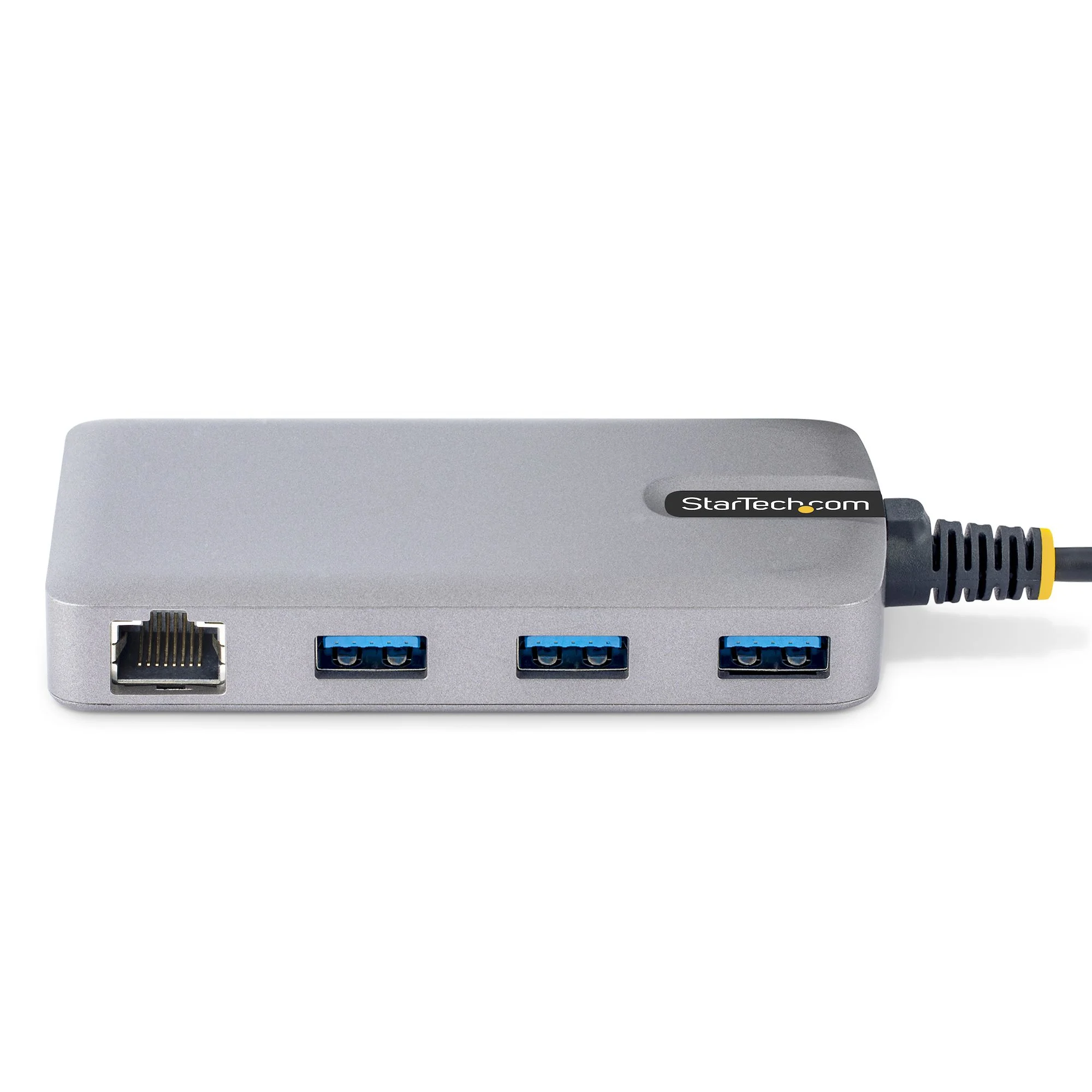 StarTech.com 3-Port USB Hub with Ethernet - 3x USB-A Ports - Gigabit Ethernet (RJ-45) - USB 3.0 5Gbps - Bus-Powered - 1f - Image 3