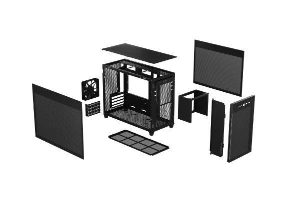 ASUS PRIME AP201 MicroATX Mini Tower Black - Image 2