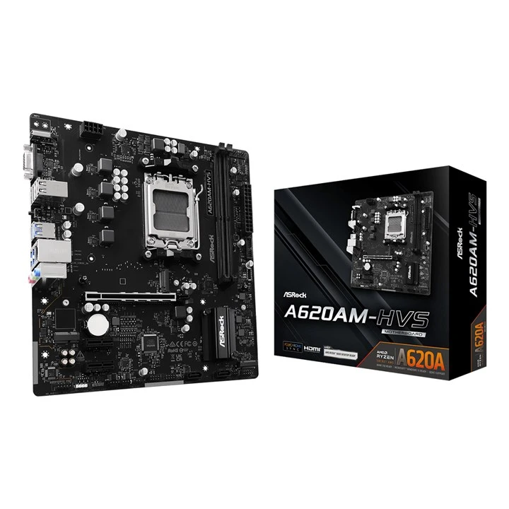 Asrock A620AM-HVS AMD A620A Socket AM5 Micro ATX - Image 2
