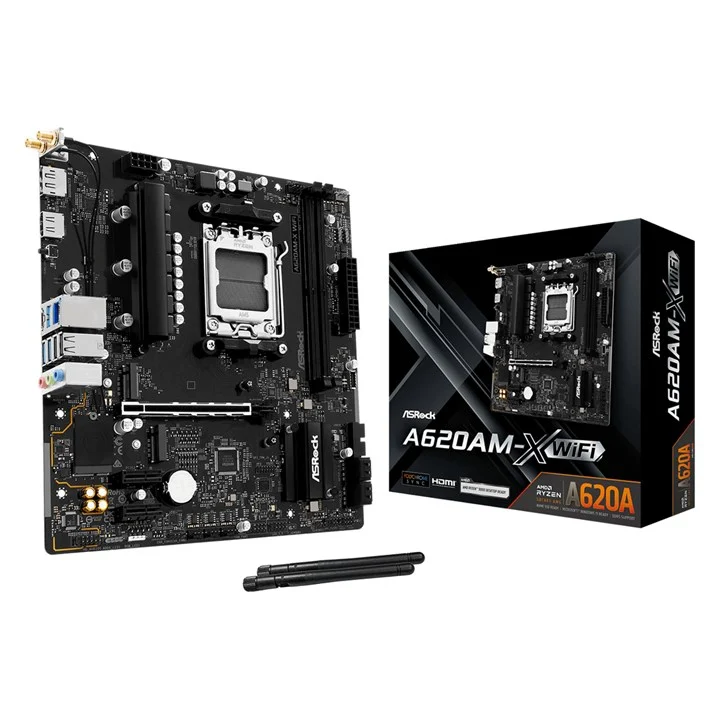 Asrock A620AM-X WiFi AMD A620A Socket AM5 Micro ATX