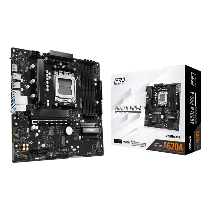 Asrock A620AM PRO-A AMD A620 Socket AM5 Micro ATX