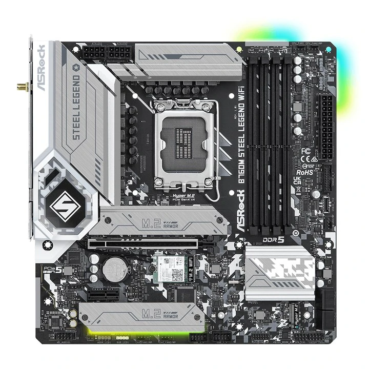 Asrock B760M Steel Legend WiFi Intel B760 LGA 1700 Micro ATX - Image 3