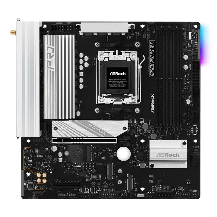 Asrock B850M Pro RS WiFi AMD B850 Socket AM5 Micro ATX - Image 2