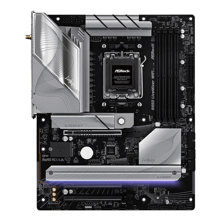 Asrock B850 LiveMixer WiFi AMD B850 Socket AM5 ATX - Image 2