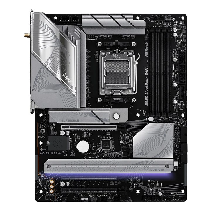 Asrock B850 LiveMixer WiFi AMD B850 Socket AM5 ATX - Image 3