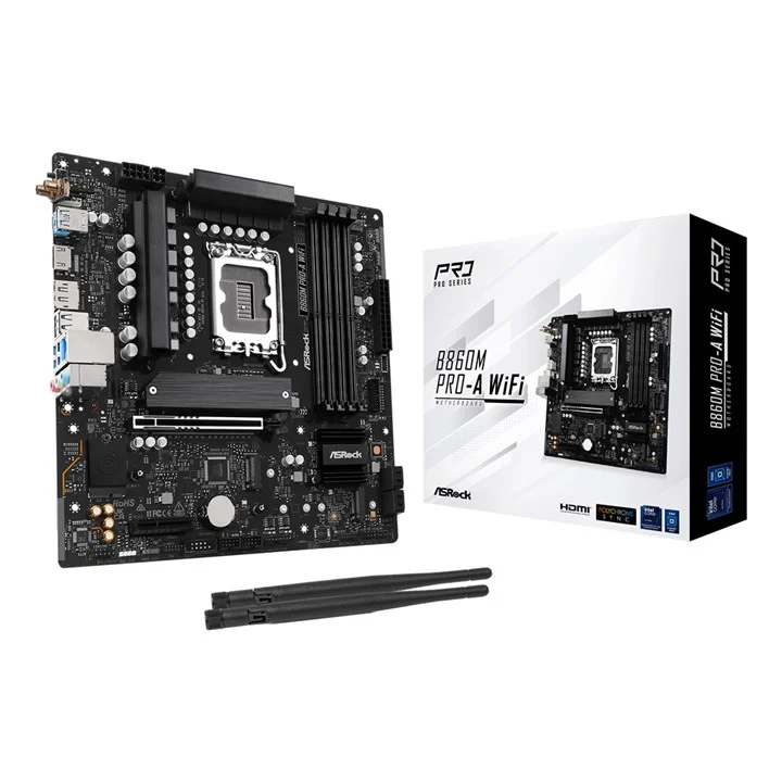 Asrock B860M Pro-A WiFi Intel B860 LGA 1851 (Socket V1) Micro ATX