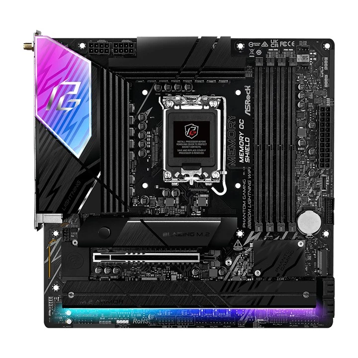 Asrock B860M Lightning WiFi Intel B860 LGA 1851 (Socket V1) Micro ATX - Image 2
