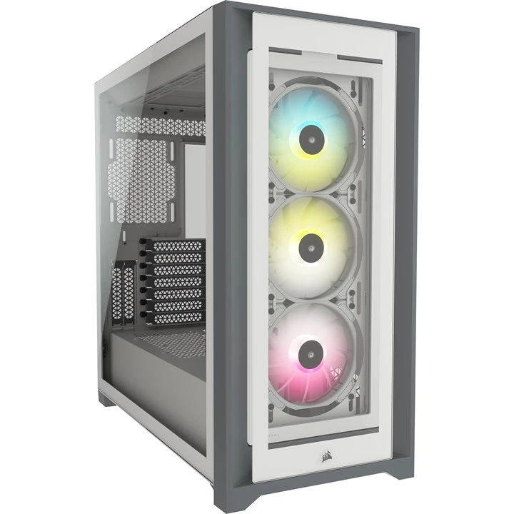 Corsair iCUE 5000X RGB Midi Tower White - Image 2
