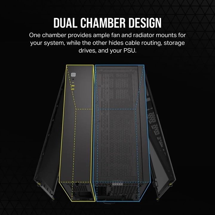 Corsair 2500D AIRFLOW Midi Tower Black - Image 3