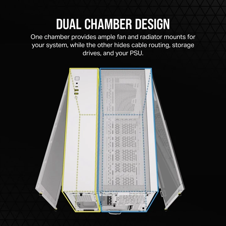 Corsair 2500D AIRFLOW Midi Tower White - Image 3