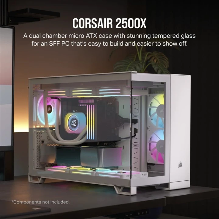 Corsair 2500X Midi Tower White - Image 2