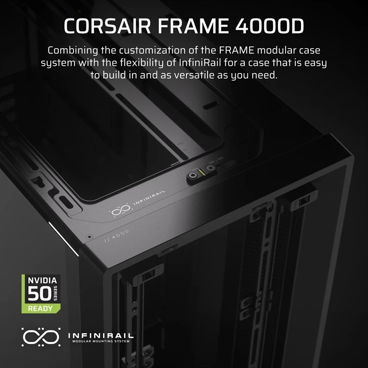 Corsair FRAME 4000D Midi Tower Black - Image 3