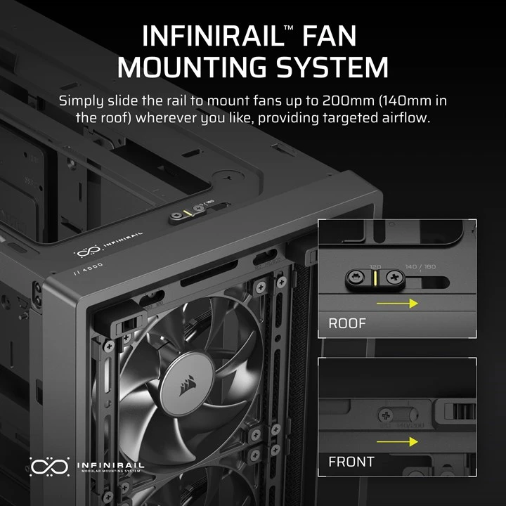 Corsair FRAME 4000D RS Midi Tower Black - Image 2