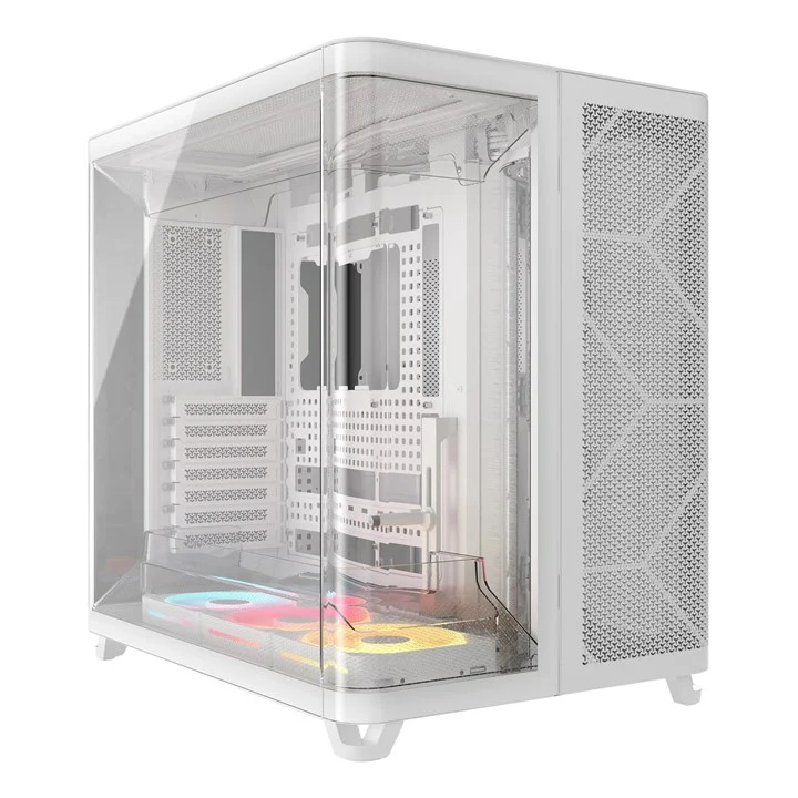 Corsair AIR 5400 LX-R RGB iCUE LINK Midi Tower White