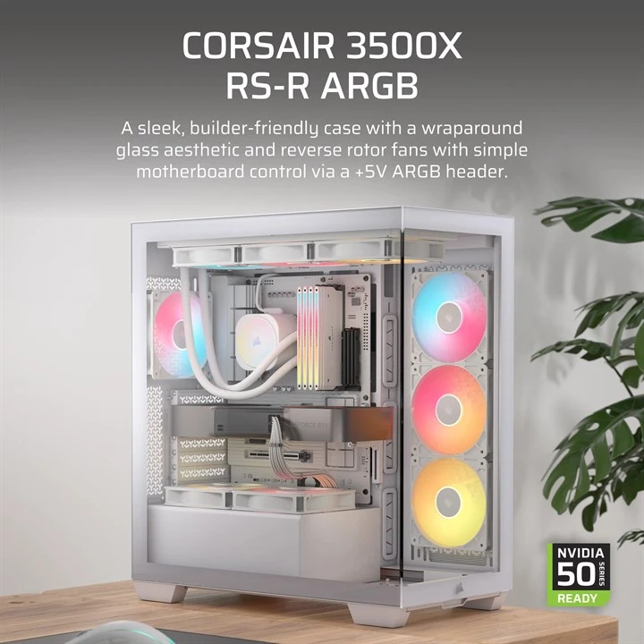 Corsair 3500X RS-R ARGB Midi Tower White - Image 3