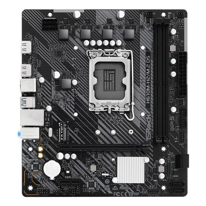 Asrock H610M-H2/M.2 D5 Intel H610 LGA 1700 Micro ATX - Image 2