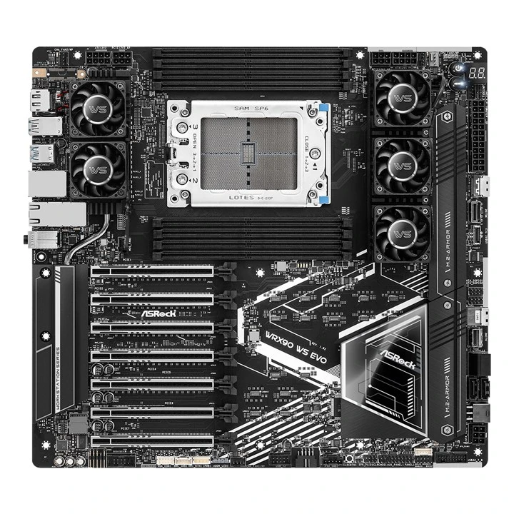 Asrock WRX90 WS EVO Motherboard AMD WRX90 Socket sTR5 EEB - Image 2