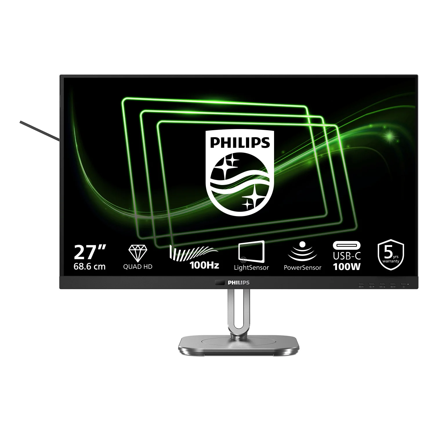 Philips 5000 series 27B2G5601/00 computer monitor 68.6 cm (27") 2560 x 1440 pixels Quad HD LCD Black - Image 2