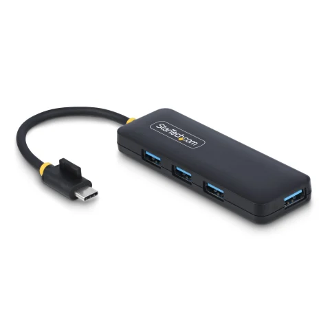 StarTech.com 4-Port USB-C Hub, 5Gbps, USB-C to 4x USB-A, Bus Powered, Small Travel Mini Hub, Multi-Port USB 3.0 Splitter