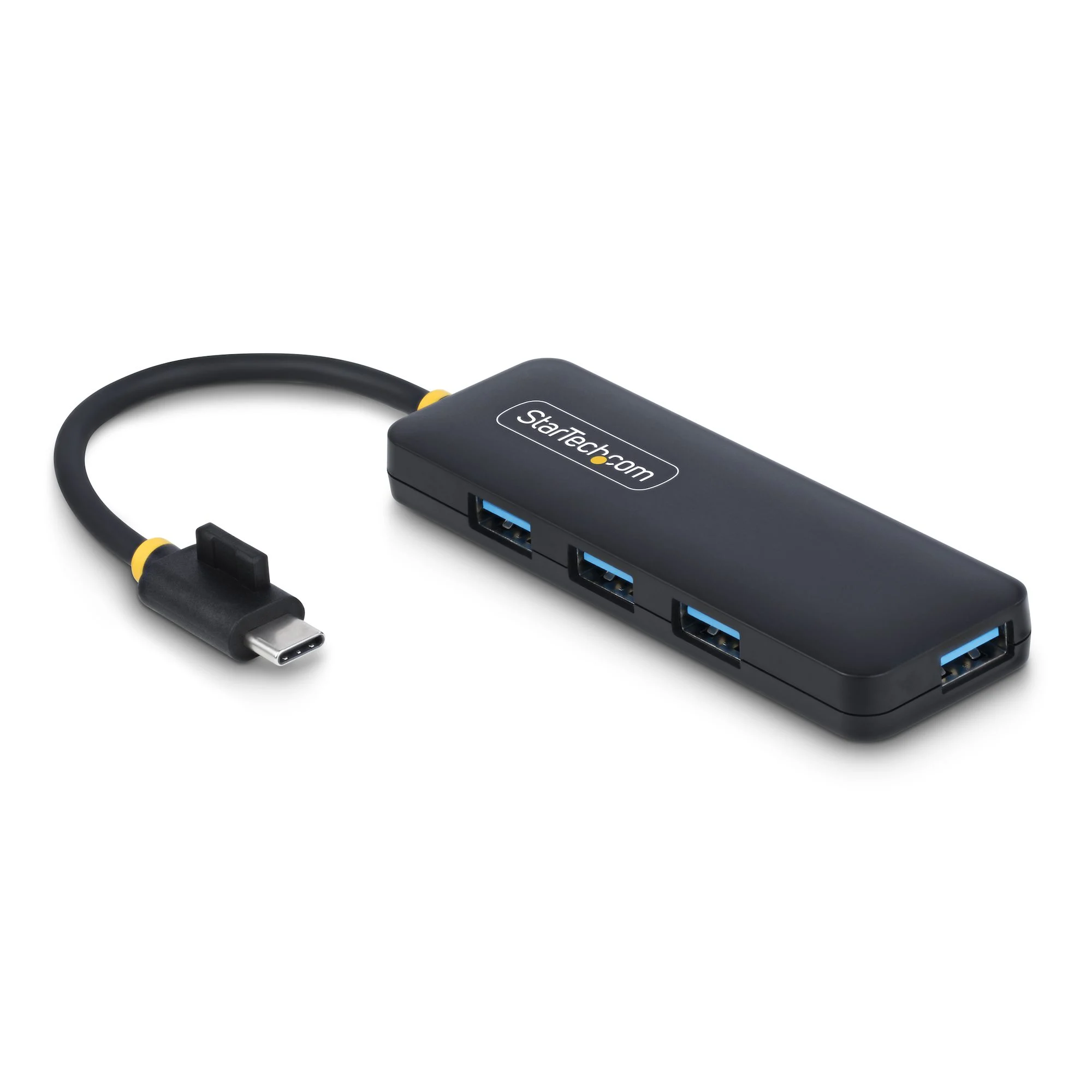 StarTech.com 4-Port USB-C Hub, 5Gbps, USB-C to 4x USB-A, Bus Powered, Small Travel Mini Hub, Multi-Port USB 3.0 Splitter