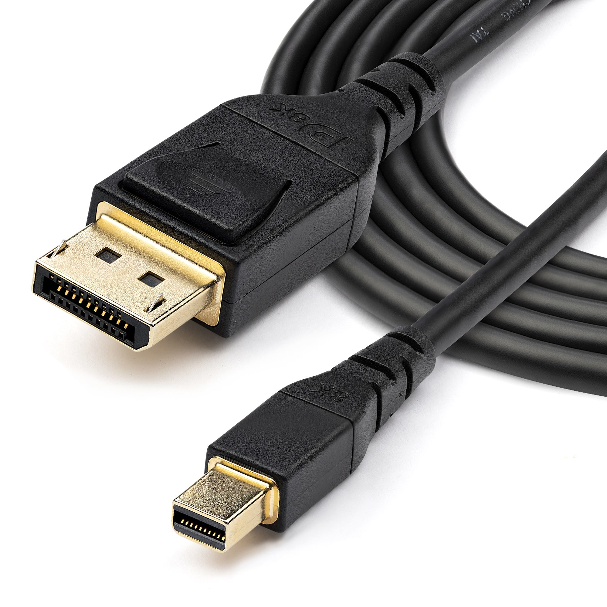 StarTech.com 6ft (2m) VESA Certified Mini DisplayPort to DisplayPort 1.4 Cable - 8K 60Hz HBR3 HDR - Super UHD mDP to DP - Image 3