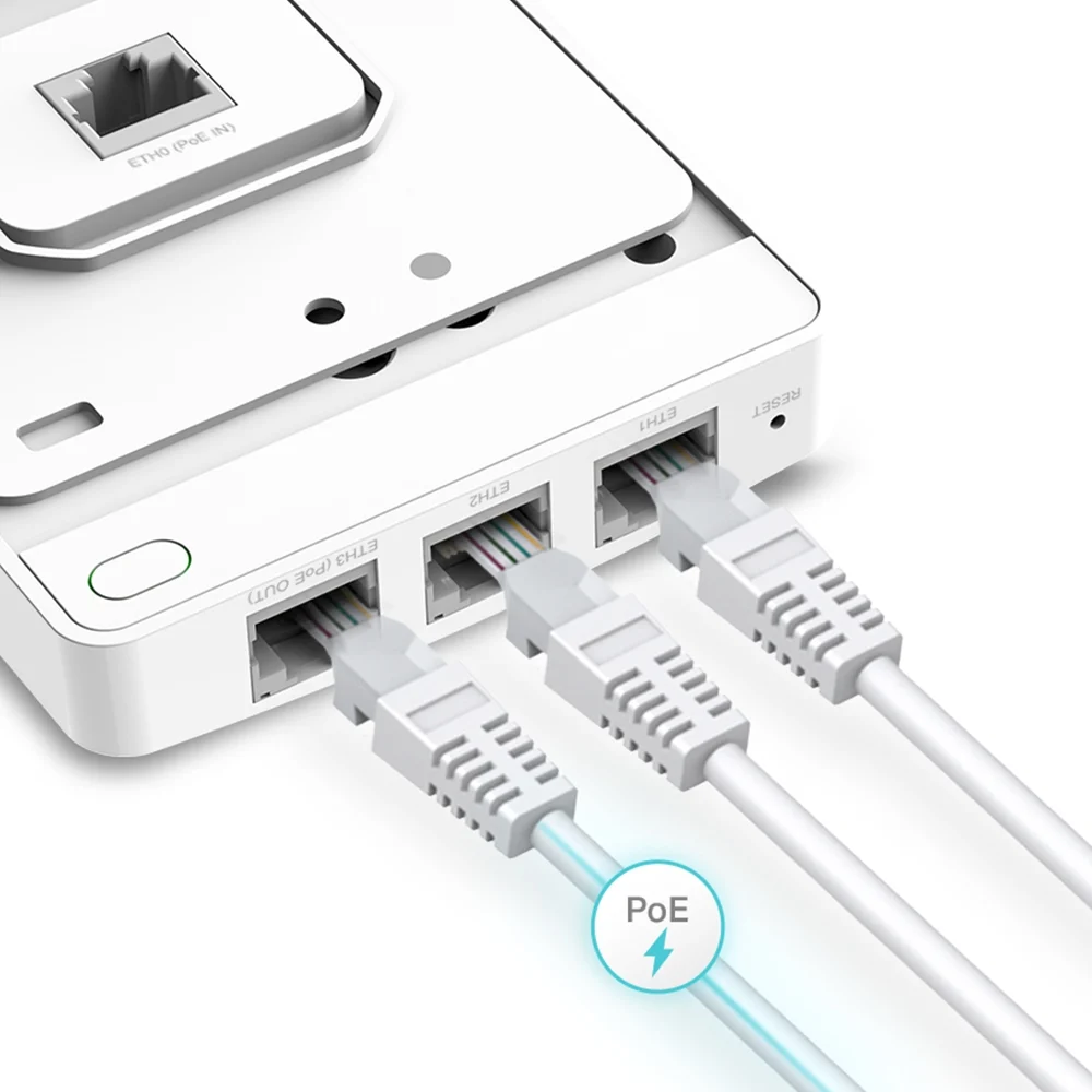 TP-Link Omada AC1200 Wireless MU-MIMO Gigabit Wall Plate Access Point - Image 3