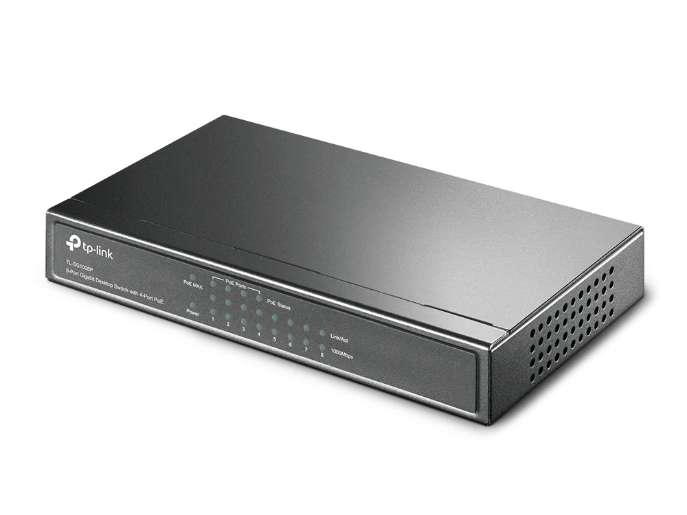 TP-Link TL-SG1008P network switch Unmanaged Gigabit Ethernet (10/100/1000) Power over Ethernet (PoE) Hazelnut - Image 3