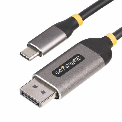 StarTech.com 10ft (3m) USB-C to DisplayPort Adapter Cable, 8K 60Hz, 4K 144Hz, HDR, USB Type-C to DP 1.4 Video Converter