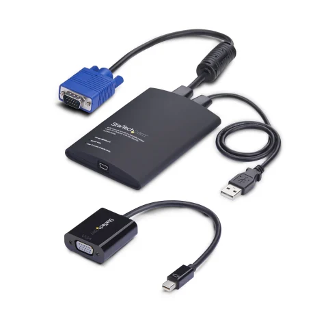StarTech.com Portable Laptop Crash Cart Adapter, USB/VGA/Mini DisplayPort KVM Console, File Transfer and Video Capture,