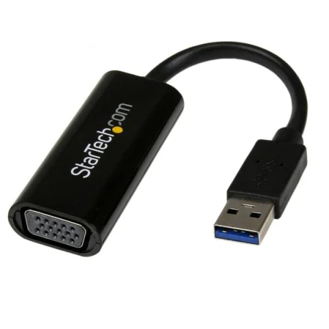 StarTech.com USB 3.0 to VGA Adapter, USB to VGA Monitor Converter for Windows, Slim (no support for macOS/ChromeOS/Linux