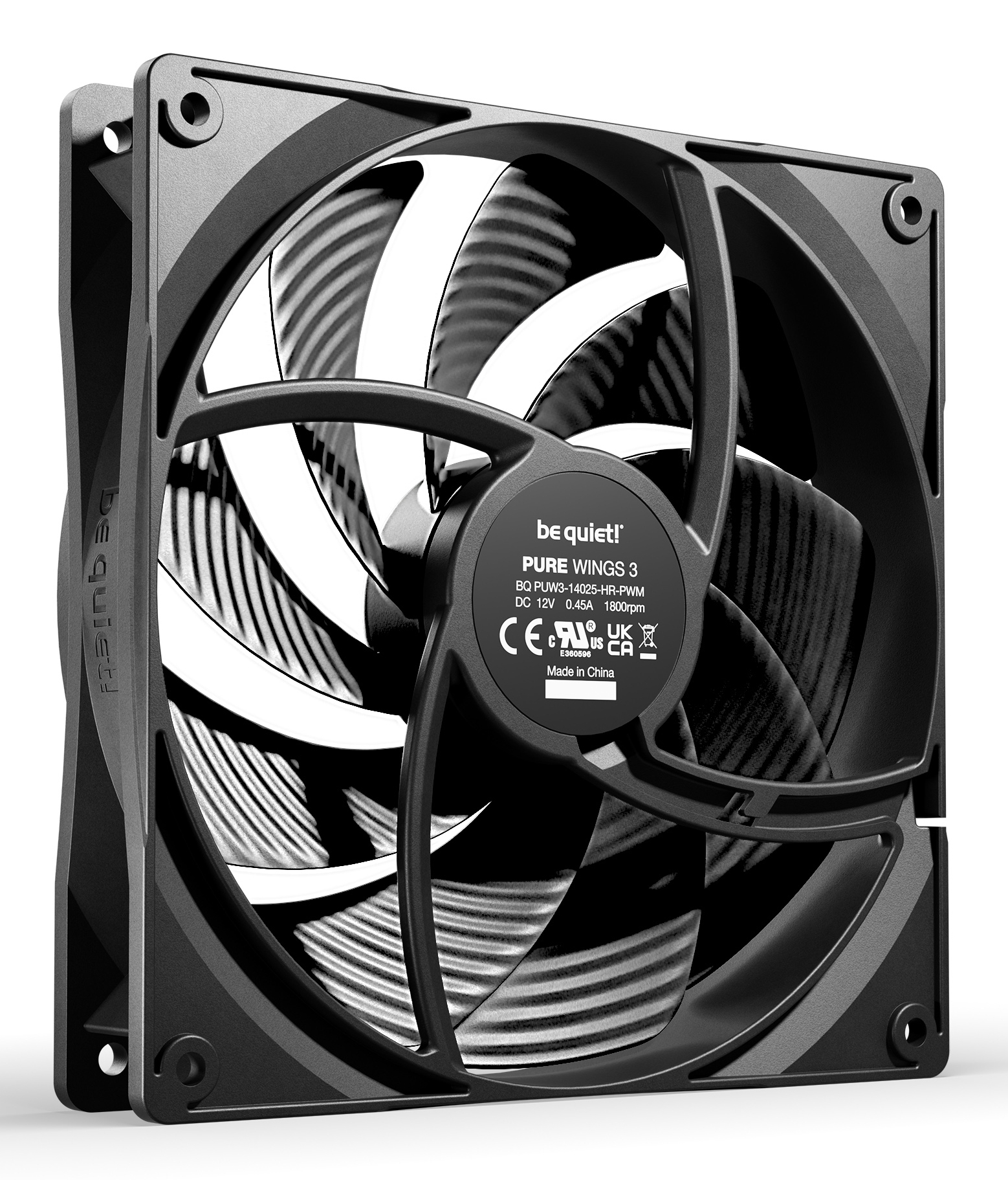 be quiet! Pure Wings 3 140mm | PWM high-speed Triple Pack Computer case Fan 14 cm Black 3 pc(s) - Image 2