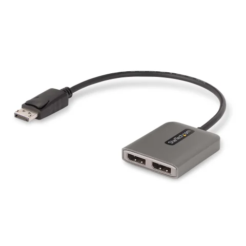 StarTech.com Dual-Monitor DisplayPort 1.4 Splitter, DisplayPort to 2x DP Multi-Monitor Adapter, Dual 5K 60Hz Computer MS