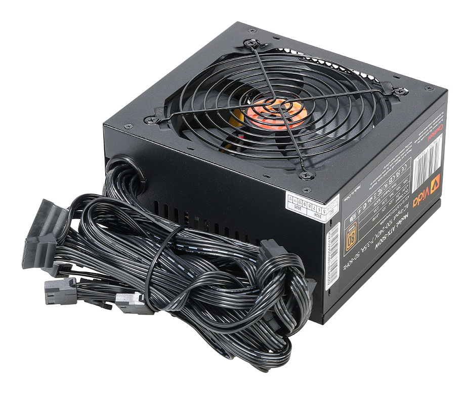 VIDA ATX-500W power supply unit 24-pin ATX Black - Image 2