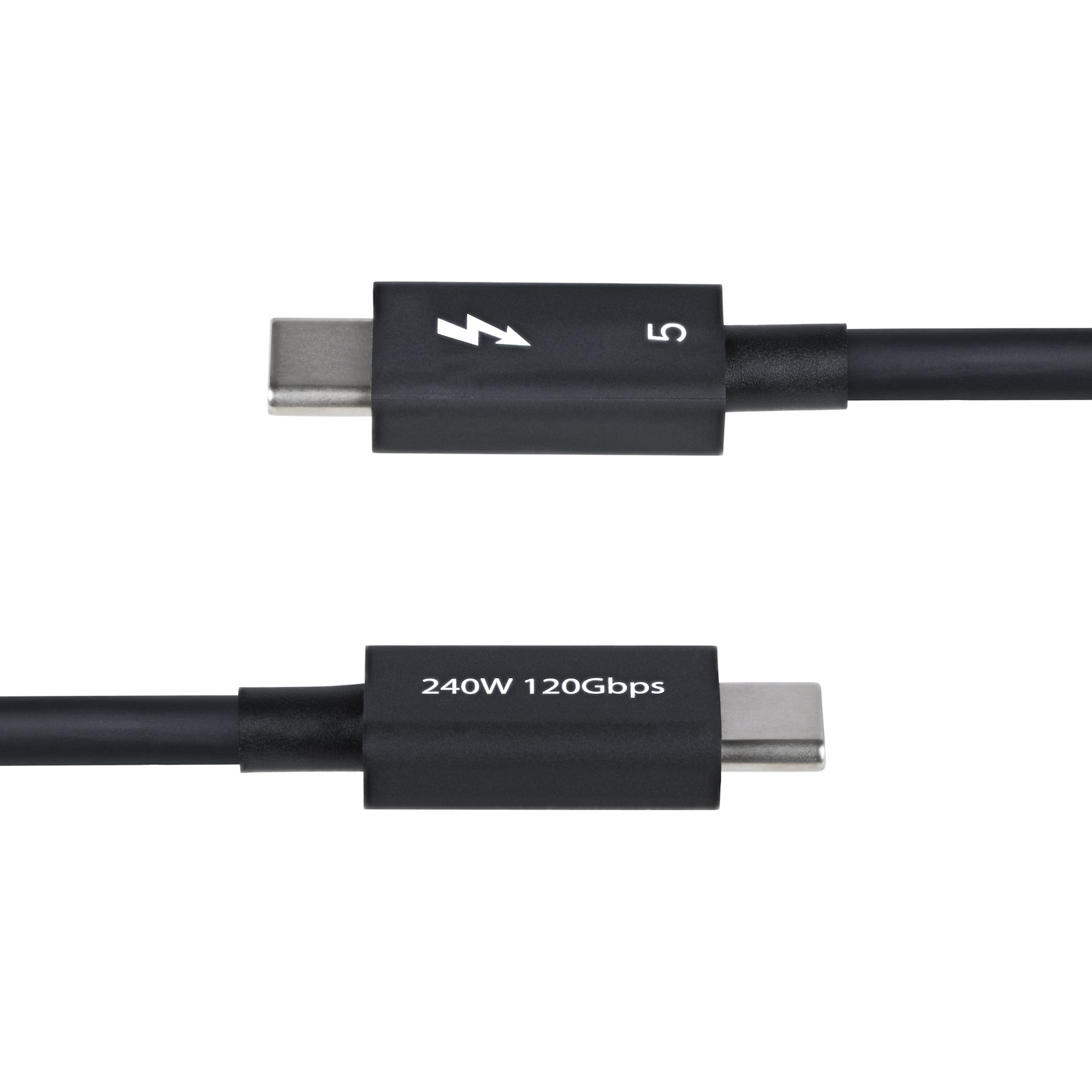 StarTech.com 3ft (1m) Thunderbolt 5 Cable, 80Gbps/Up to 120Gbps, 240W PD, 8K 60Hz, Certified Thunderbolt Cable - Compati - Image 3