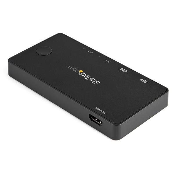 StarTech.com 2 Port USB C KVM Switch - 4K 60Hz HDMI - Compact Dual Port UHD USB Type C Desktop Mini KVM Switch with USB - Image 2