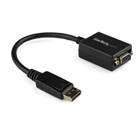 StarTech.com DisplayPort to VGA Adapter - Active DP to VGA Converter - 1080p Video - DisplayPort Certified - DP/DP++ Sou