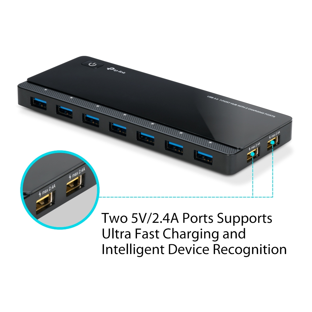 TP-Link UH720 USB 3.2 Gen 1 (3.1 Gen 1) Micro-B 5000 Mbit/s Black - Image 3