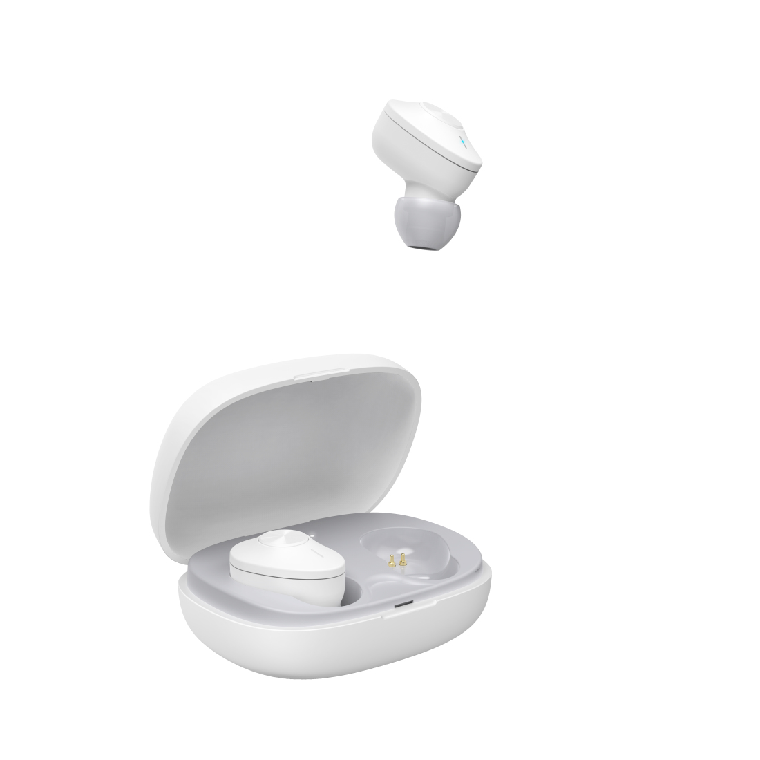 Hama Freedom Buddy Headset True Wireless Stereo (TWS) In-ear Calls/Music USB Type-C Bluetooth Light grey, White - Image 2