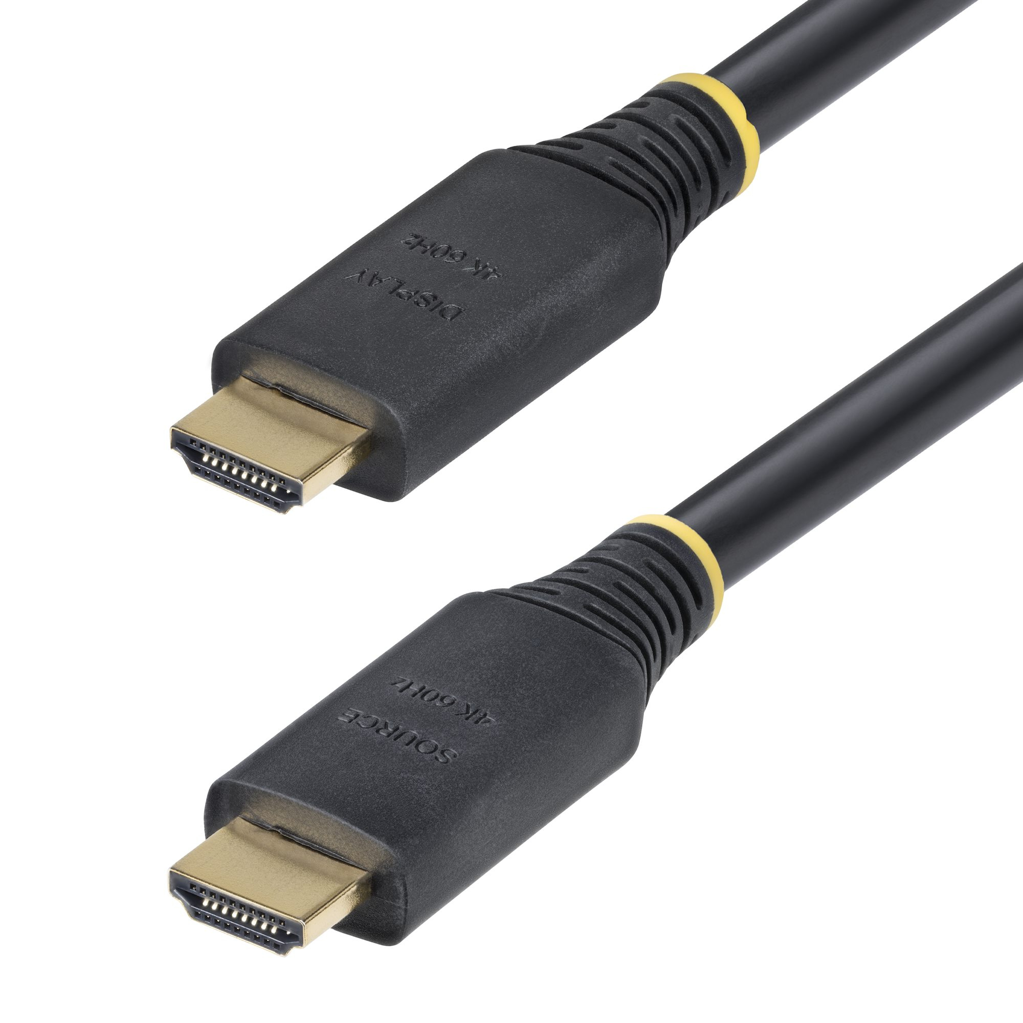 StarTech.com 15m (49.2ft) Active High Speed HDMI Cable, 4K 60Hz/1440p 144Hz, HDR10/HDCP 2.2/ARC, 18Gbps, UHD HDMI 2.0 Co - Image 2