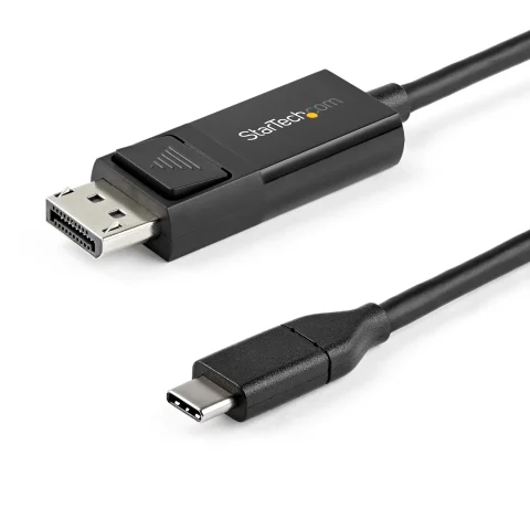 StarTech.com 6.6ft (2m) USB C to DisplayPort 1.2 Cable 4K 60Hz - Bidirectional DP to USB-C or USB-C to DP Reversible Vid