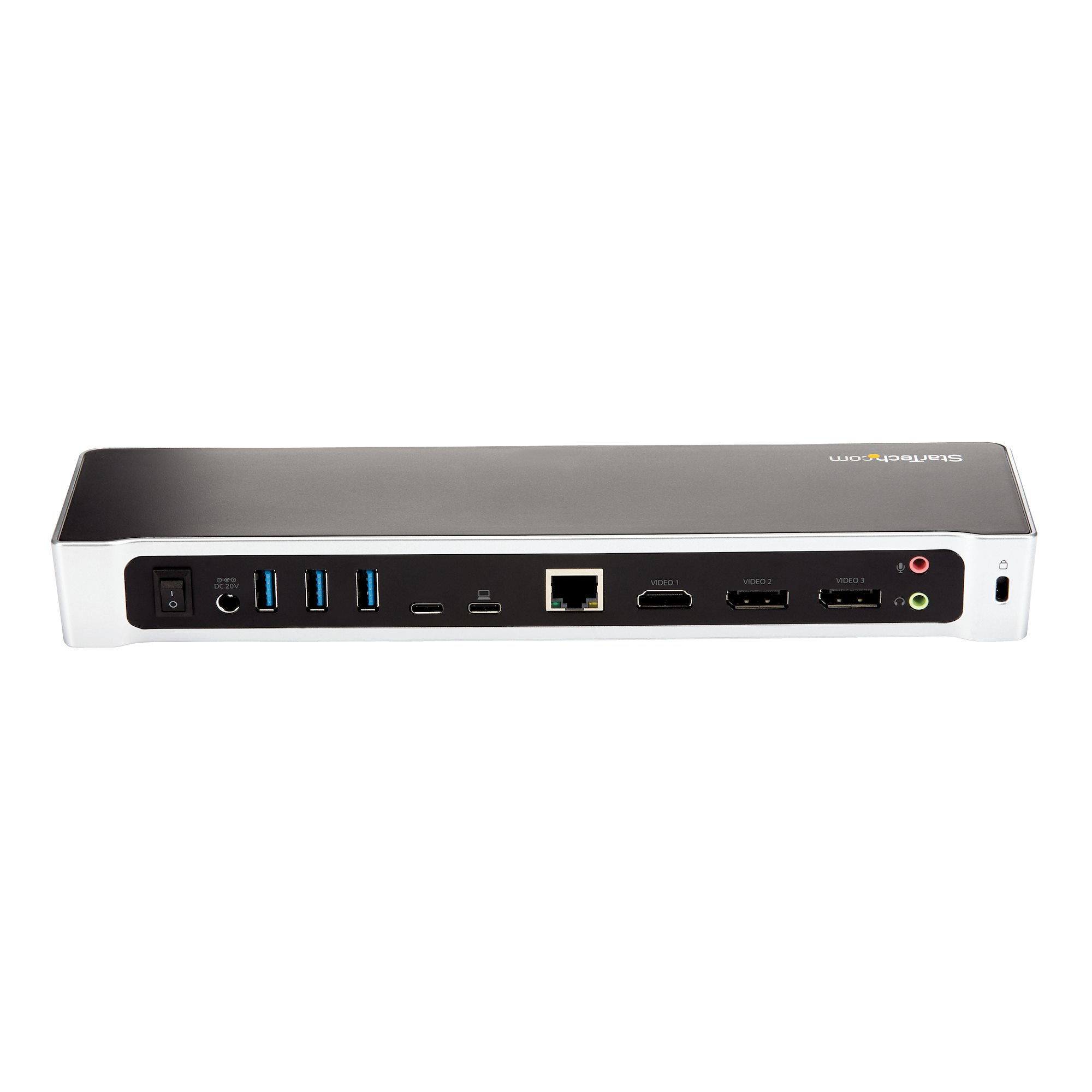 StarTech.com 4K USB-C Dock, Triple UHD 4K Monitor Docking Station, Mac & Windows, USB C to HDMI & DisplayPort, 100W Powe - Image 3