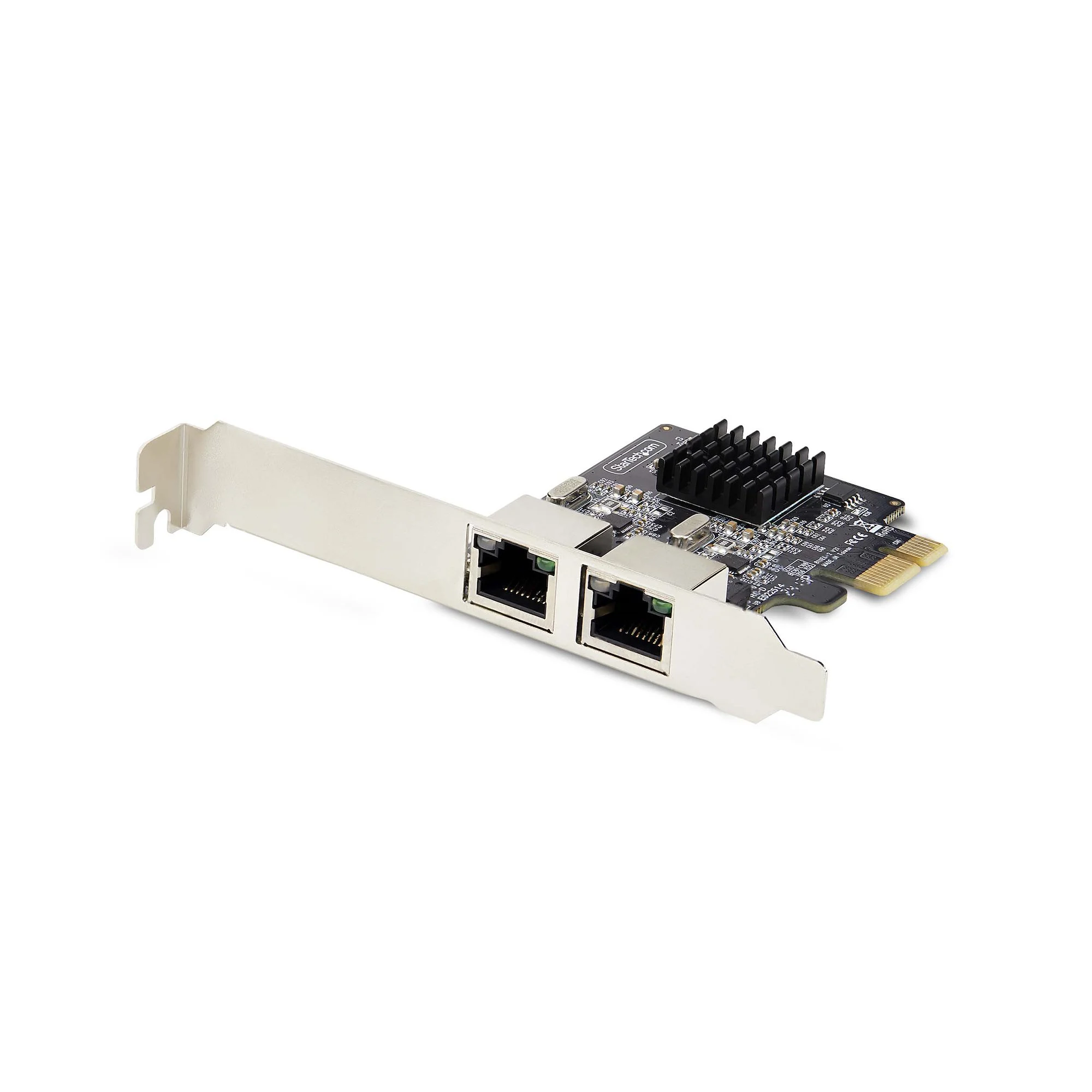 StarTech.com 2-Port Gigabit PCIe Network Adapter Card, 10/100/1000Mbps PCI Express NIC, Dual Realtek RTL8111H, Works wit