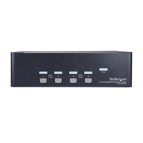 StarTech.com 4-Port Dual DisplayPort KVM Switch - 4K 60Hz - TAA - Image 3